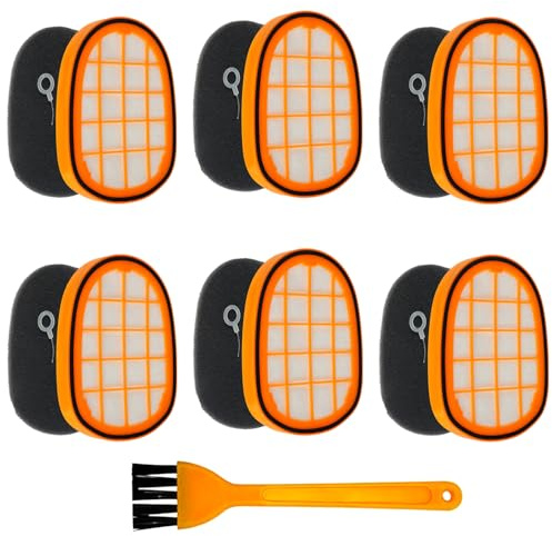 HUAREW 6 filter för Philips SpeedPro Max Aqua FC6812 FC6813 FC6822 | FC6823 FC6826 FC6723/01 FC6901-FC6904 XC7042/01 XC8045/01 XC8147/01 FC5005/01 Reservdelar Filter