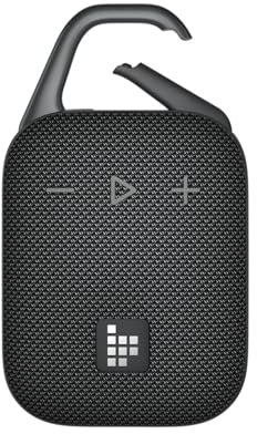 Tronsmart Mirtune H1 Tragbare Outdoor Bluetooth Lautsprecher Musikbox, 20 Stunden Spielzeit, lauter Klang und kraftvoller Bass, integrierter Karabiner, IPX7, anpassbarer EQ, Bluetooth 5.3 (Black)