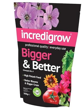 Thompson & Morgan Ltd Incredigrow Bigger & Better High Potash Plant Fertiliser, 500G