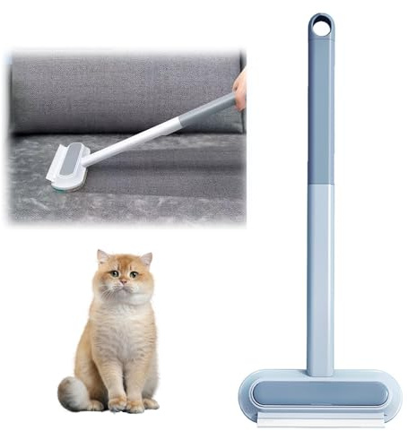 Épilateur 3 en 1 pour poils de chat, épilateur de poils d'animaux, épilateur de poils d'animaux, épilateur de chien, brosse anti-peluches, brosse multifonction avec poignée longue
