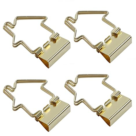 15 abrazaderas de papel, clips de cola larga, clips de almacenamiento de archivos, abrazaderas de empuje de metal con caja de almacenamiento para suministros escolares (Casa 11,3x8x33cm)