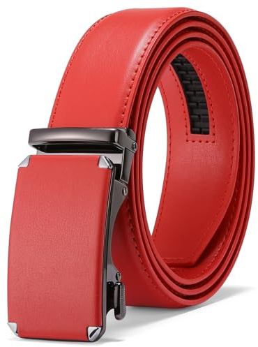 GAEKEAO Cintura Uomo Pelle, Cintura Senza Buchi 35mm, Belt Men con Fibbia Automatica con Scatola, Regalo per gli Uomini