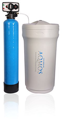 Hochwertige Aqmos FSX-40 zeitgesteuerte Wasserenthärtungsanlage für Haushalte bis zu 4 Personen | Entkalkungsanlage | Antikalkanlage | Entkalker