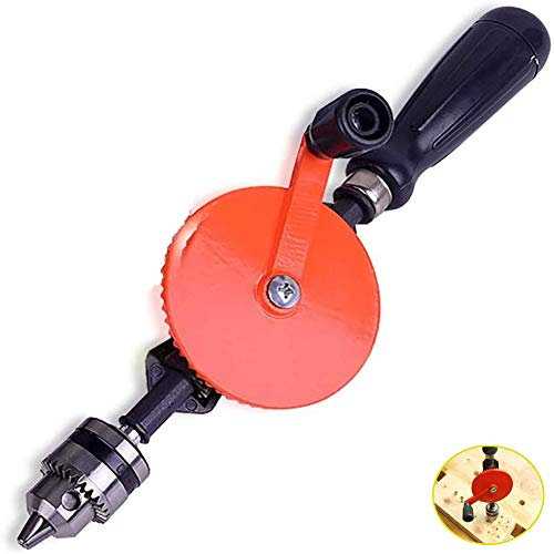 Doppelritzel-Handbohrer,38 Manuelles Bohrwerkzeug Mit ABS-Griff,1,5-10Mm Kapazitätsspannfutter Für Handwerker-DIY-Holzwerkzeuge
