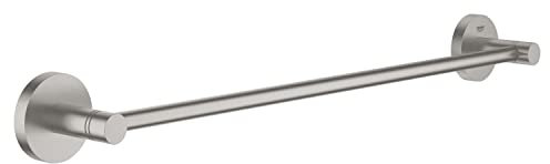 GROHE Start - Badetuchhalter (Stichmaß 450mm, Material: Metall, verdeckte Befestigung), supersteel, 41197DC0