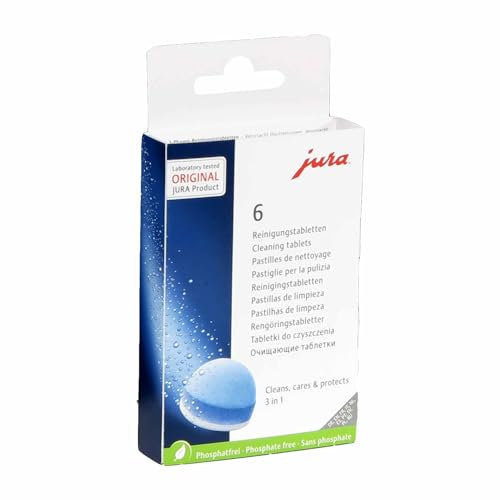 3-Phasen-Reinigungstabletten passend für Jura-Kaffeeautomaten, 1x 6 Stück