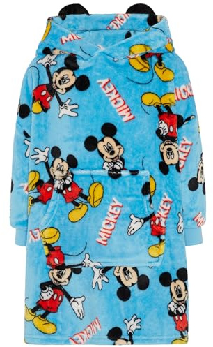 Disney Mickey Mouse - Sweat à Capuche Unisexe Surdimensionné - Pull Couverture pour Enfants avec Grande Poche Avant - 4-5 Ans: 110cm