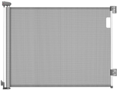 Ycozy Trappskydd, Barndörrskyddsgaller Utdragbart 140 cm, Öppning Med en Hand, Behov av Borrning, Avstängningsgaller, Skyddsgaller Baby för Inomhus, Utomhus, Trappa, Dörrgaller för Katt/Hund