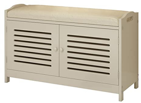 Shoe Stand Freestanding Double Door Bench Shoe Rack Storage Organizer for Closet, Indoor Shoe Rack Storage Rack
