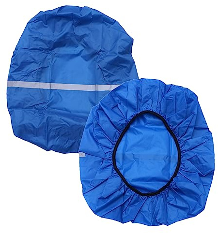 BESPORTBLE Waterproof Backpack Cover Rainproof Dustproof Pack Cover with Reflective Strips Large Size for 45-55l Blue Outdoor Hiking Climbing Camping Gear