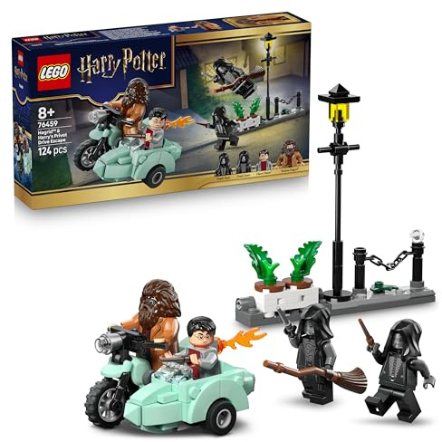 LEGO Harry Potter Hagrid and Harry's Privet Avenue Escape Building Kit for Kids - Motor Toy with 4 Minifigures incl. 2 Death Eaters - Gift for Boys and Girls from 8 Years - 76459