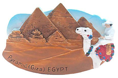 Magnete da frigorifero 3D Grande Piramide di Giza Il Cairo Egitto Magnete da frigorifero Souvenir Collezione regalo Casa e cucina Decorazione Adesivo magnetico Cairo Egitto Magnete frigorifero