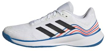 adidas Uomo Novaflight Volleyball Shoes, Cloud White / Core Black / Bright Royal, 40 2/3 EU