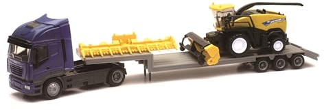 HTC - Camion 1/43° IVECO avec Moissonneuse New Holland FR920
