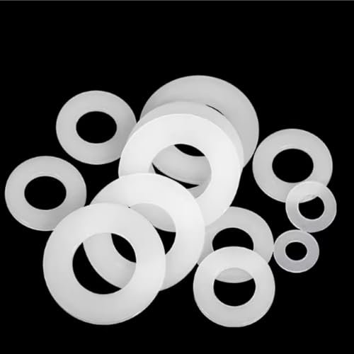 Lot de 20 joints toriques plats en caoutchouc de silicone, joint d'étanchéité for robinet blanc, 1/2 3/4 1 pouce, joint d'étanchéité for plomberie(3/4)