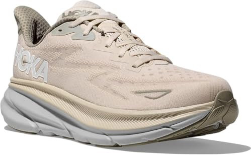 HOKA ONE ONE Clifton 9 Herren Straßenlaufschuhe, Hafermilch/Gerste, 42 EU