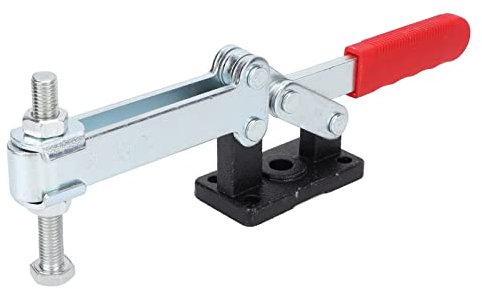 Pince à bascule horizontale robuste, dégagement rapide pour circuit imprimé en plaque métallique, force de serrage de 636 kg, fer et matière plastique de haute qualité, poignée en