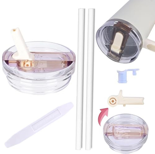 40oz Leak Proof Lids for Stanley Cup,Tumbler Detachable Flip Straw Lid