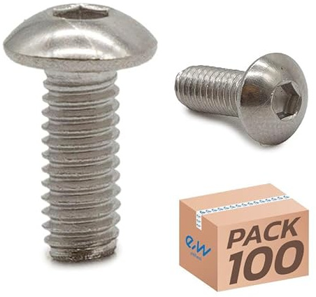 eWheel Tornillo Tapa batería M365/1S/Pro/Pro2/Mi3/Mi3 Lite/Essential/Mi4 Pro 100pcs para Patinete eléctrico Accesorio Resistente para Mejorar la Seguridad Comodidad y Mantenimiento del Patinete e