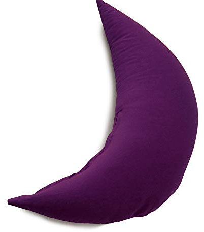 Kräuterkissen Mond ca. 50cm | lila | 8-Kräuter Duftkissen | mit zusätzlichem Bio-Inlett