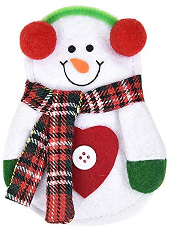 JIAYAN Weihnachten Besteck Matte Besteck Messer Gabel Set Abdeckung Weihnachtsmann Auto Western Food Hitzebeständige Isolierung Tischset, Messer Gabel Abdeckung C, USA