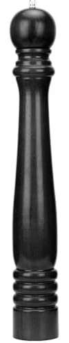 Wood Pepper Mill Hotel Salt Pepper Mill Large 20 Super Big Oak Wooden Salt and Pepper Stainless Steel Core Manual Pepper Grinder- Black