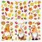 Neodtx fensterbilder herbst thanksgiving deko fensterdeko herbstbild selbstklebend Herbstblätter Aufkleber,Herbstdekorationen fensterfolie herbst thanksgiving-fensteraufkleber ohne kleber ablösbar