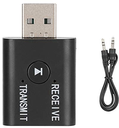 YET TR6 Bluetooth 5.0-sändare/mottagare, 2-i-1 Bluetooth-sändarmottagare Och Bluetooth-stereoadapter, Ljudsändare För TV