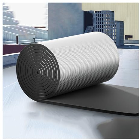 Self-Adhesive Aluminum Foil Sound Insulation Cotton,Reflective Foam Insulation Shield,Aluminum Foil Rubber Insulation Board,Heat Insulation,5-30mm Thickness,Waterproof ( Color : 30MM(THK) , Size : 4m²
