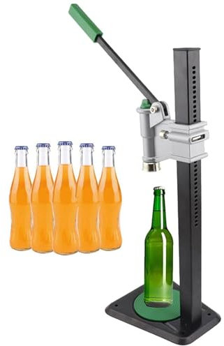 Machine à presser les bouchons de bouteilles de vin, 26-29 mm, capsuleuse de bouteilles en métal robuste et facile à action, outil de capsuleuse manuel for brassage à domicile, hauteur réglable