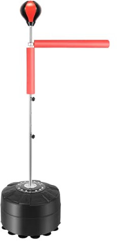 MINRS boxningssäck med stativ, stående boxningssäck vuxna, justerbar 130,5–157,5 cm punchingboll vuxna med boxningshandskar och pump, boxning för barn och vuxna