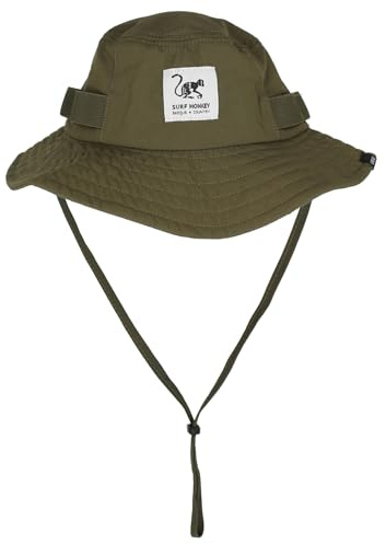 Sombrero Safari con Cuerda Extraible / Upf50 / Impermeable/Reciclado/Talla S/M y L/XL (FR/ES, Letras, L, XL, Verde)