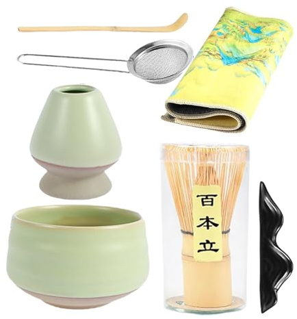 Generico Matcha Tea Set, Japansk Keramik Kit 7 Stycken, Match-Visp Och Skål Verktyg Tillbehör