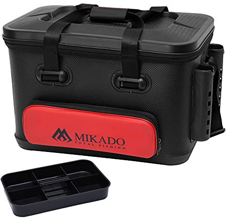 Mikado Eva Dry Bag 46x30x31cm große wasserdichte Tacklebox Angeltasche mit Gurt