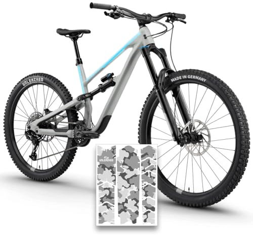 unleazhed Bike Protection BP01 S Frame Undercover MATT | Rahmenschutzfolie für Mountainbikes | Made in Germany | 10 -teiliges Rahmenschutz-Set | extrem reißfest