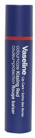 Vaseline Lip Care | Colour+Care Kissing Red Tinted Lip Balm Stick | up to 24Hr* moisturization | with manuka honey | 3g