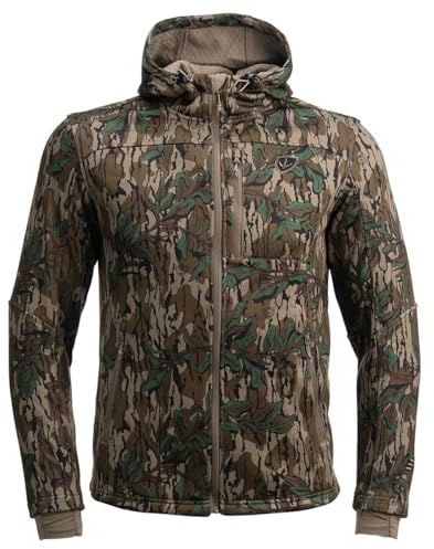 BLOCKER OUTDOORS Finisher Camouflage Turkey Hunting Jacket for Men (MO Greenleaf, X-Large)