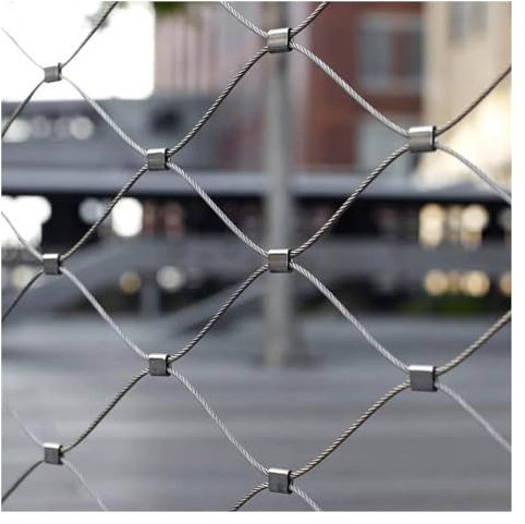 ZHZHXR Flexibles Kabelbalustradennetz, Absturzsicherungsnetz in Großer Höhe 1.5mm/10cm DIY Dekorativ Gartennetz for Balkon Brücke Treppe(0.8x2m)