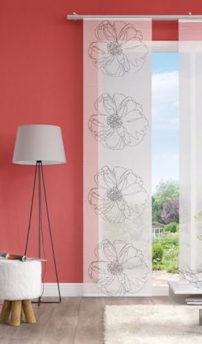 BB-Toy-Trades Cortina corredera con impresión digital con estampado, cortina para ventana, cortina corredera en blanco, 60 x 260 cm