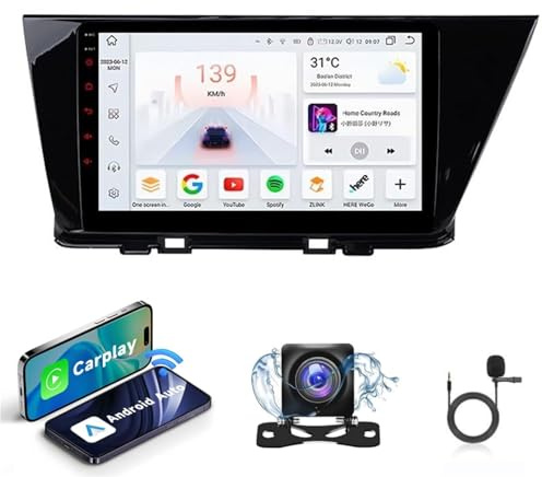 Autorradio Android 15 voor Niro 2017-2018| Radio con pantalla táctil capacitiva de alta calidad | CarPlay/Android Auto | Navegación GPS | Bluetooth | Cámara de reversa | Plug and Play