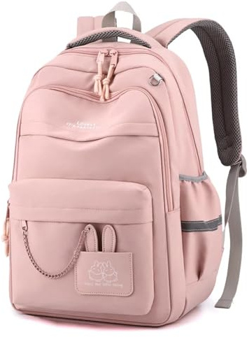 Laptopryggsäck, Skolryggsäck for flickor barn flerfärgad(Pink)