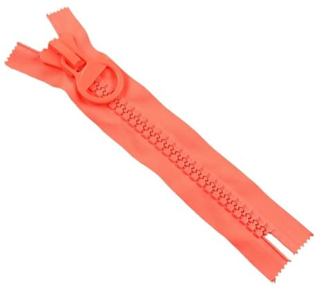 2/5/10Pcs 25cm 20# Resin Zipper for Clothes No Endless Lock Zippers Pencil Bag Decoration Zip DIY Sewing Accessories(336NeonOrang,25cm-2PcsNo20)