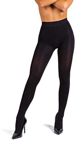 sofsy Medias Opacas Mujeres – Calcetas Térmicas de Invierno | 100 Denieres Negro Black 2 - Small