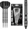 TARGET Darts Phil Taylor Power 8-Zero 4 Black Steel Tip Darts, 80% Tungsten Dart Set, P8Z4, 25G | Player Edition Darts with Fixed Points | Black Darts Case Included