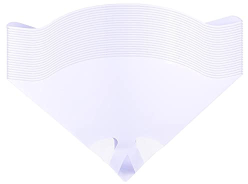 sourcing map 60 Stück Papier Farbsieb 75 Mikron 170 mm x 130 mm Kegel Farbfilter Trichter Nylongewebe zum Benzin Kraftstoff Farbe Filtern