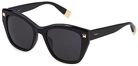 Furla Damen SFU534 Sunglasses, Schwarz (Shiny Black), 53