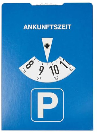 Parkscheibe aus Karton gemäß StVO für Auto, 11 x 15 cm – Umweltfreundliche Papp-Parkscheibe, strapazierfähig, langlebig, ideal für PKW, LKW, Wohnmobile – Robustes Design für den täglichen Einsatz