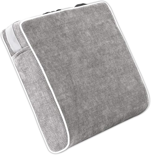 Justsafe Coussin de siège extra large en mousse à mémoire de forme 10 cm d'épaisseur – Coussin de chaise de bureau orthopédique ergonomique XL pour soulager les douleurs du dos, de la sciatique et du