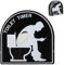 Temporizador de Arena Reloj de Arena 5 Minutos Baño - Temporizador Inodoro Herramienta de Sincronización Toilet Timer Adecuada decoración del hogar maridos Juguete papás Regalo de cumpleaños (Negro)