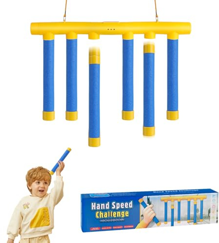 Noaya Catching Sticks Game - 3 Dropping Speeds Hand Speed Challenge Toy, Kids Drop Pick up Sticks Game, Reaction Training Stick Sensory Toys, Hand-Eye Coordination Gift for Adults Kids